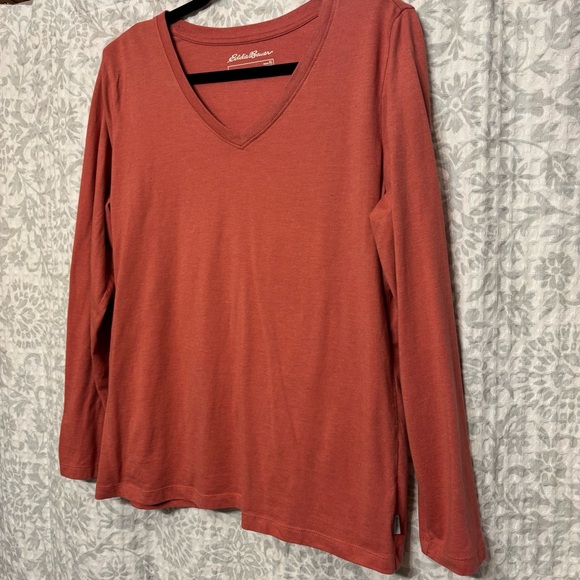 Women’s Pink Long Sleeve Eddie Bauer Top Size XL - Picture 3 of 6